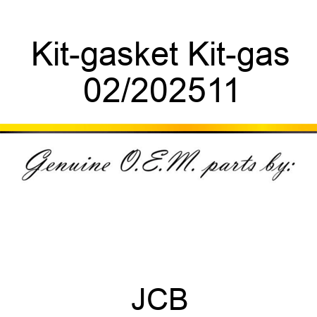 Kit-gasket Kit-gas 02/202511