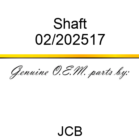 Shaft 02/202517