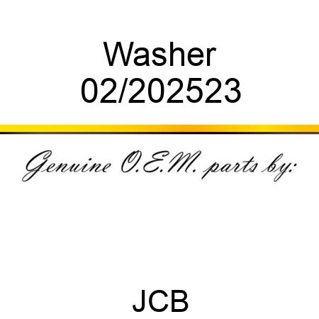 Washer 02/202523