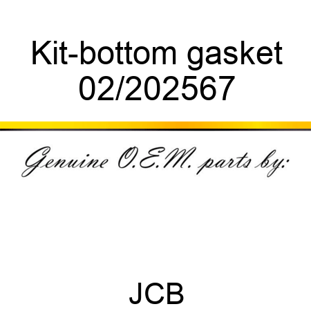 Kit-bottom gasket 02/202567