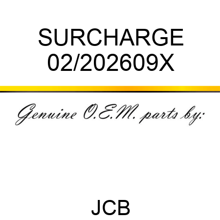 SURCHARGE 02/202609X