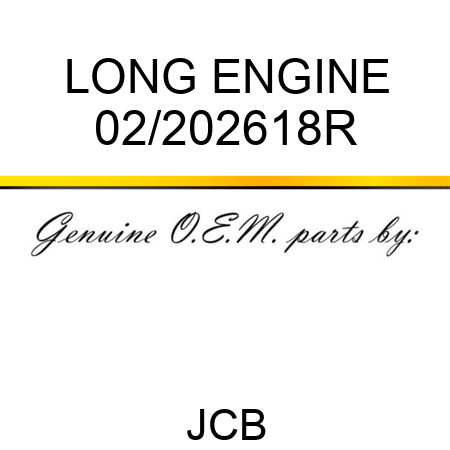 LONG ENGINE 02/202618R