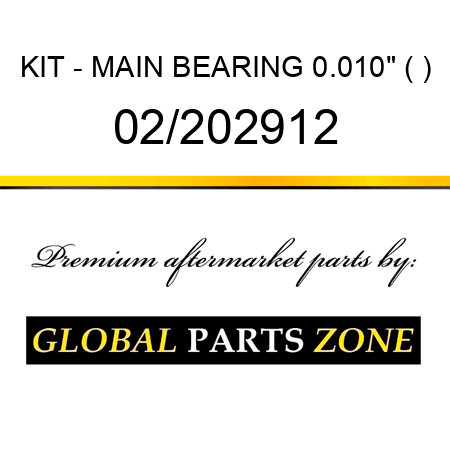 KIT - MAIN BEARING 0.010