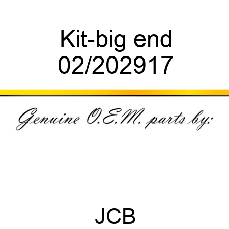 Kit-big end 02/202917