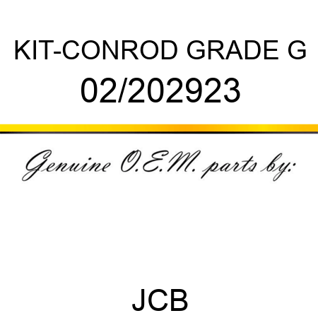 KIT-CONROD GRADE G 02/202923