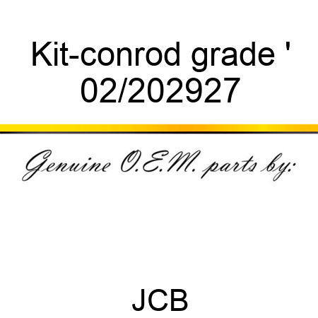 Kit-conrod grade ' 02/202927