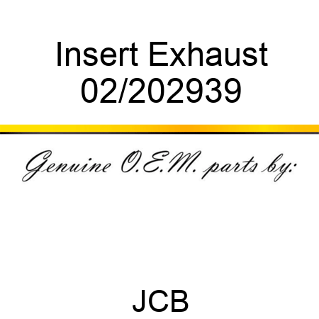 Insert Exhaust 02/202939