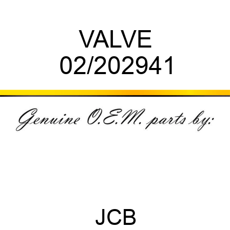 VALVE 02/202941