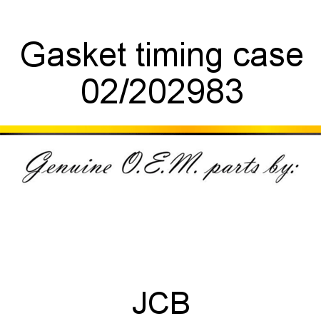 Gasket, timing case 02/202983