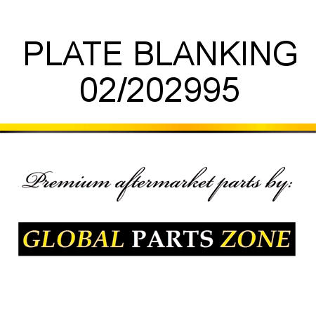 PLATE BLANKING 02/202995