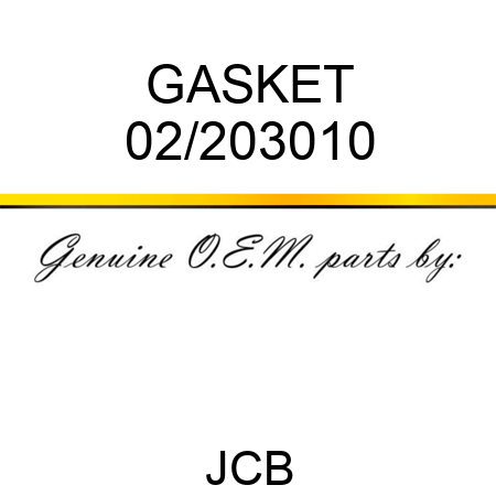 GASKET 02/203010