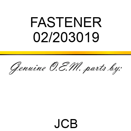 FASTENER 02/203019