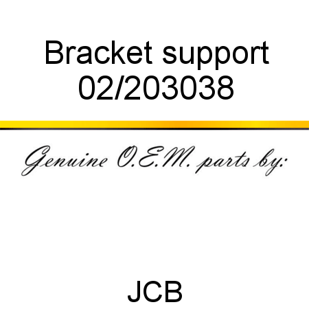 Bracket, support 02/203038