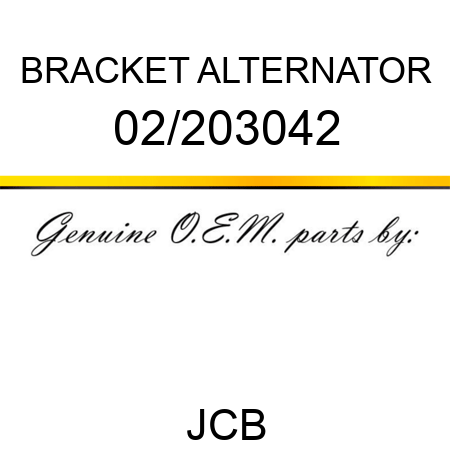 BRACKET ALTERNATOR 02/203042