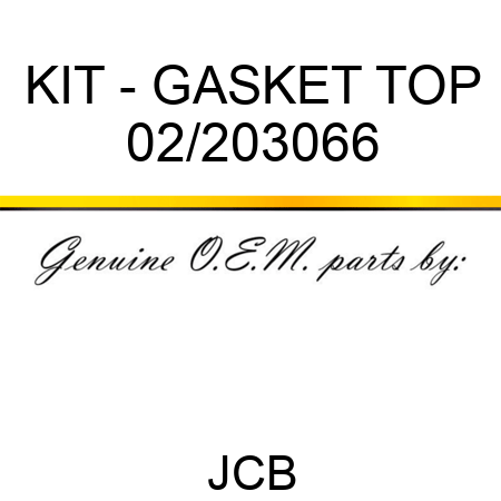 KIT - GASKET TOP 02/203066