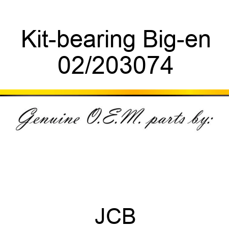 Kit-bearing Big-en 02/203074