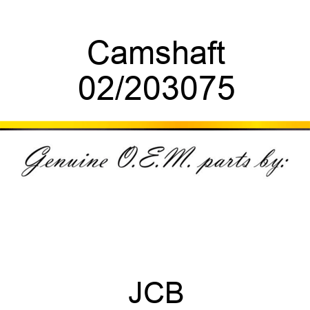 Camshaft 02/203075