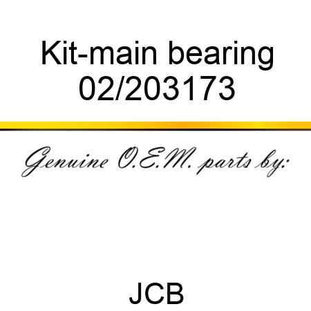 Kit-main bearing 02/203173