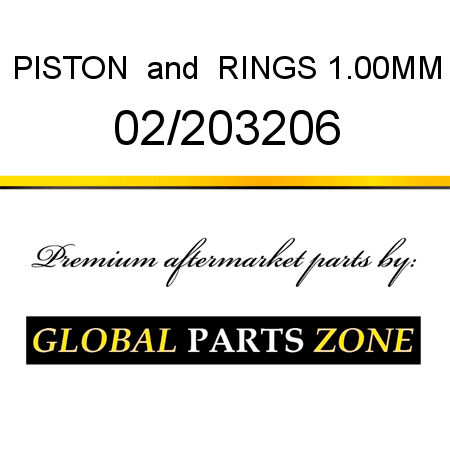 PISTON & RINGS, 1.00MM 02/203206