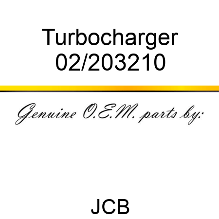 Turbocharger 02/203210