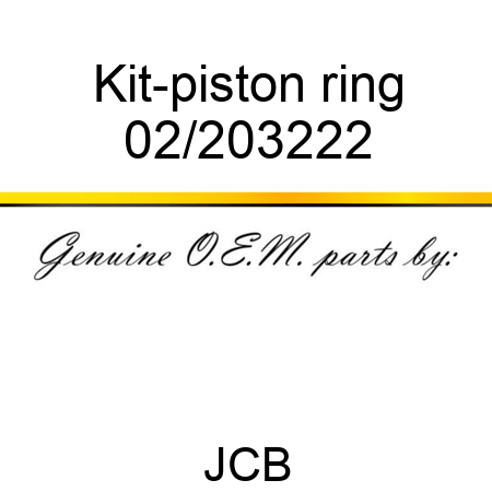 Kit-piston ring 02/203222