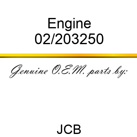 Engine 02/203250