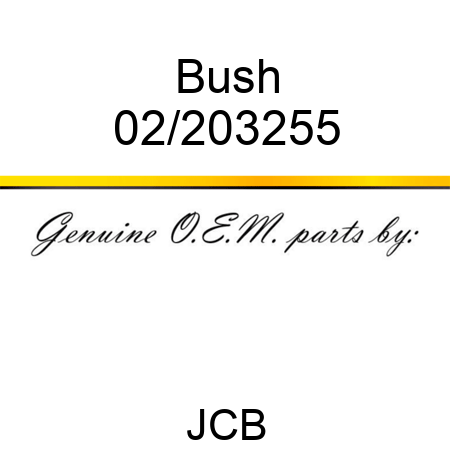 Bush 02/203255