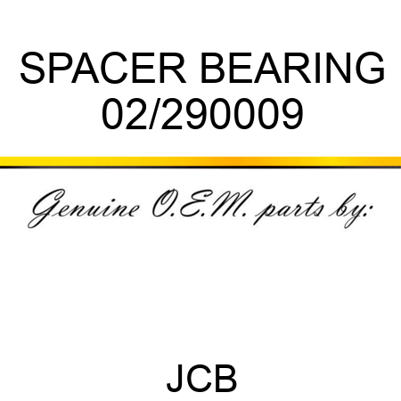 SPACER BEARING 02/290009