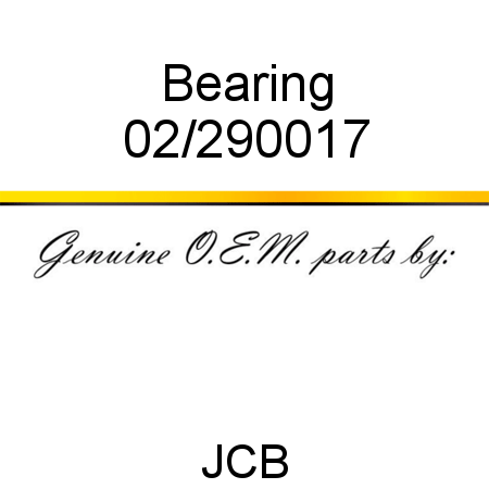 Bearing 02/290017