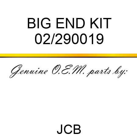 BIG END KIT 02/290019