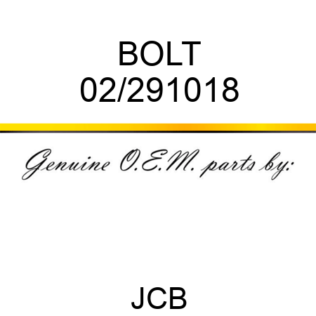 BOLT 02/291018