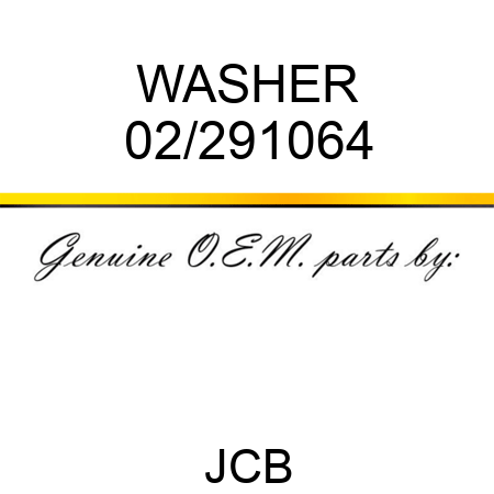 WASHER 02/291064