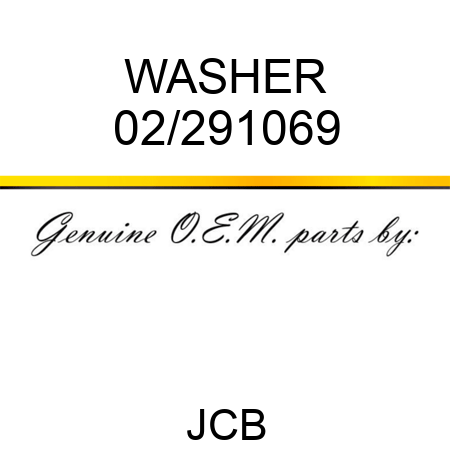 WASHER 02/291069