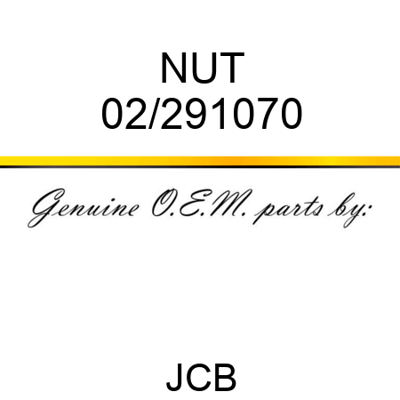 NUT 02/291070