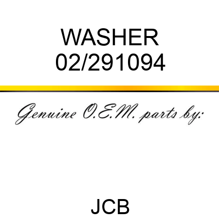 WASHER 02/291094