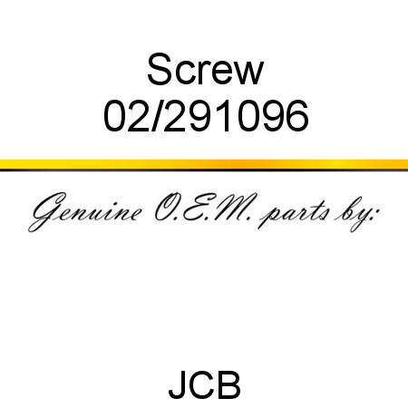 Screw 02/291096