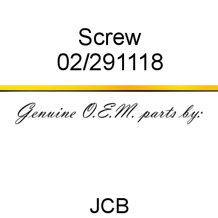 Screw 02/291118