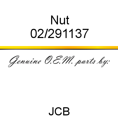 Nut 02/291137