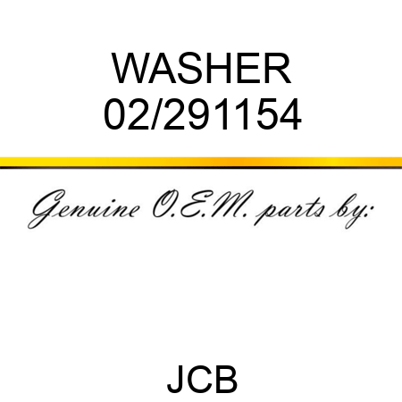 WASHER 02/291154