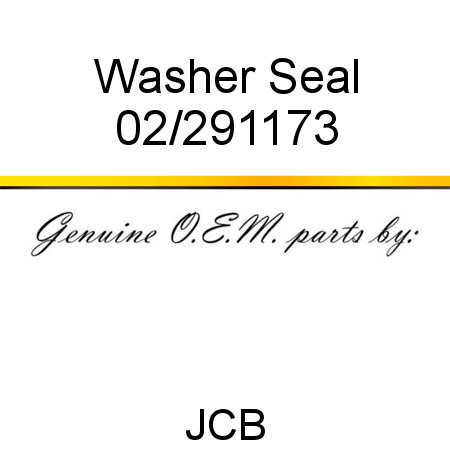 Washer, Seal 02/291173