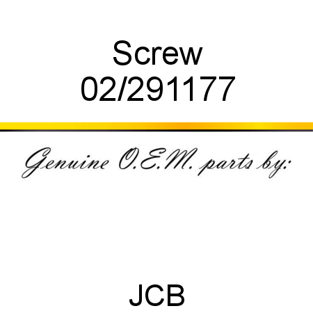 Screw 02/291177