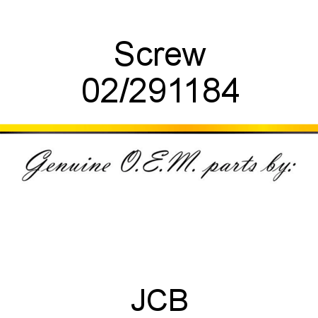 Screw 02/291184