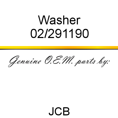 Washer 02/291190