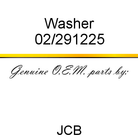 Washer 02/291225