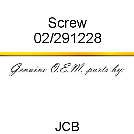 Screw 02/291228