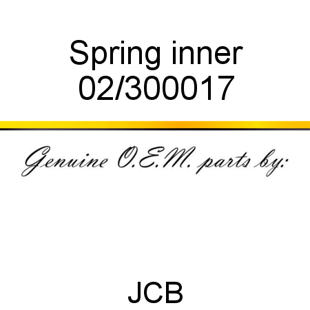 Spring, inner 02/300017
