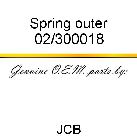Spring, outer 02/300018