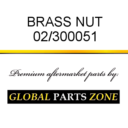 BRASS NUT 02/300051