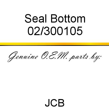 Seal, Bottom 02/300105