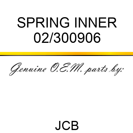 SPRING INNER 02/300906